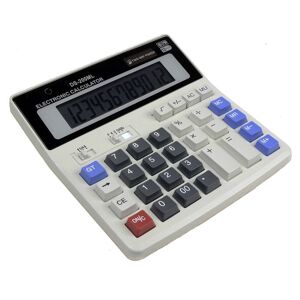 MTK DS-200ML Solar og batteri Dobbelt strømforsyning Desktop Calculato