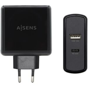 USB-oplader væggen Aisens ASCH-2PD45A-BK 57 W Sort USB-C