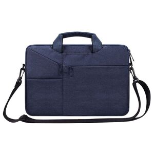 Shoppo Marte ST02S Waterproof Tear Resistance Hidden Portable Strap One-shoulder Handbag for 14.1 inch Laptops, with Suitcase Belt(Navy Blue)