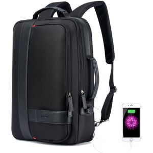 Bopai 751-006561 Large Capacity Business Casual Breathable Laptop Backpack with External USB Interface, Size: 29 x 16 x 44cm(Black)