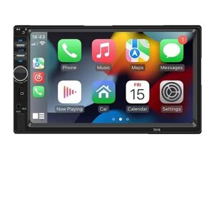 SupplySwap Carplay Autoradio, Android Auto Kompatibilitet, HD Touchscreen Display, Med fjernbetjening