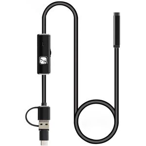 INF USB-C Micro-USB Endoskop kamera 6 justerbare LED lys IP67 vandtæt 1 m