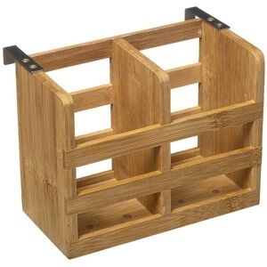 BigBuy Home Cutlery Drainer Bamboo 16 x 12.5 x 10 cm