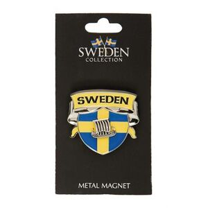Sverige Souvenir Sweden Souvenir Spinner Magnet, Skjold med vikingebåd