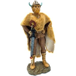 No Brand Viking warrior hand painted figure sword and helmet