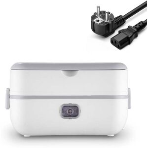 Shoppo Marte Lunch Box With Electric Heating And Heat Preservation Can Be Plugged In Barrel Office Worker Rice Cooker, Specifications:EU Plug, Style:Double-gut