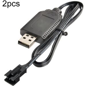 High Discount 2 stk 7,4V Smart Chip Protection USB Plug Lithium batteri opladning kabel (SM-3P)