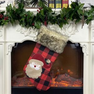 Shoppo Marte Christmas Ornaments Burlap Socks Candy Socks Gift Bag(Senior)