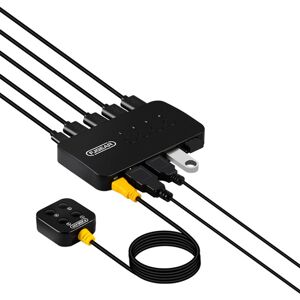 FJGEAR FJ-U404 USB2.0 4 In 4 Out Sharing Switcher With Controller