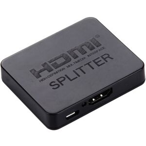 Shoppo Marte 4K HDMI Splitter Full HD 1080p Video HDMI Switch Switcher 1x2 Split Out Amplifier Dual Display for HDTV DVD PS3 Xbox(Black)