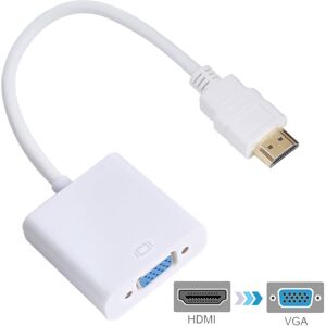 Shoppo Marte 20cm HDMI 19 Pin Male to VGA Female Cable Adapter(White)