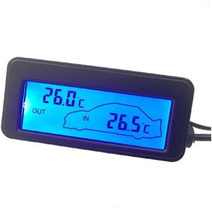 SPOKOJENOST Bil digitalt termometer LCD-kabel
