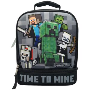 Minecraft Time To Mine Isoleret Lunch Boks Madkasse 25x20x12cm