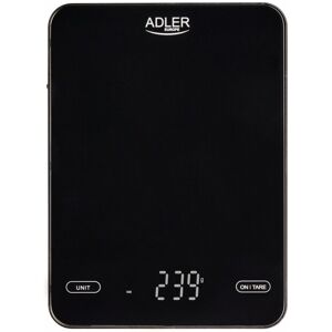 Adler AD 3177b Kitchen scale 10kg USB charged, Black