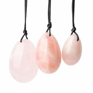 ZEN Yoni Ægsæt Rose Quartz - sæt med 3