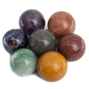 ZEN Gemstones Spheres Chakra sæt på 7 (35 mm)
