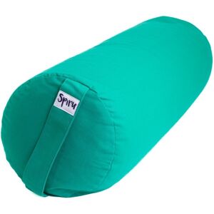 ZEN Yoga Bolster Emerald Green Rund Bomuld - Almindelig - 59 x 21,5 cm