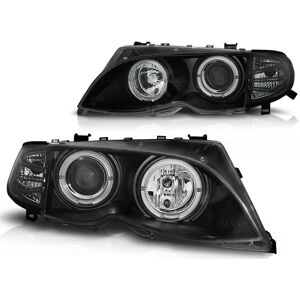 Tuning-Tec Forlygter dual halo-fælge BMW E46 09 01-03 05 ANGEL EYES SORT