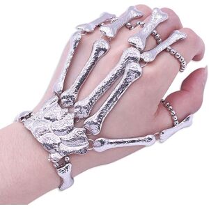 High Discount Unisex elastisk metal Skeleton Linked Hand Cha