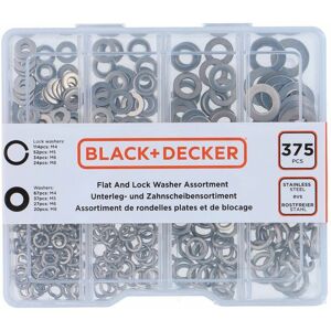 Washers Black & Decker Flat Safety 375 Pieces