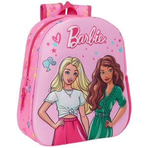 3D School Bag Barbie Pink Fuchsia 27 x 33 x 10 cm