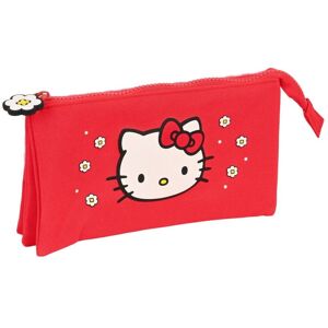 Triple Carry-all Hello Kitty Spring Red (22 x 12 x 3 cm)