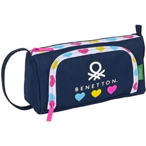 School Case Benetton Love Navy Blue 20 x 11 x 8.5 cm