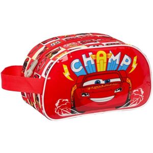 School Toilet Bag Cars Let's race White Red 26 x 15 x 12 cm