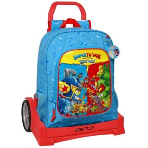 School Rucksack with Wheels SuperThings Rescue force 32 x 42 x 14 cm Blue unisex