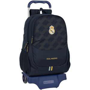 School Rucksack with Wheels Real Madrid C.F. Navy Blue 32 x 44 x 16 cm