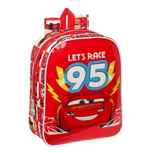 Child bag Cars Let's race Red White (22 x 27 x 10 cm)