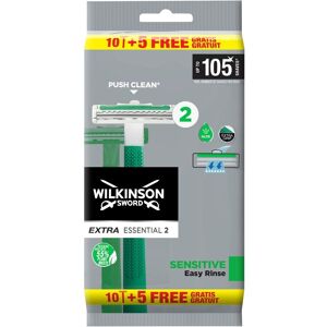 Wilkinson Extra Essential 2 Sensitive engangsskrabere til mænd 15 stk