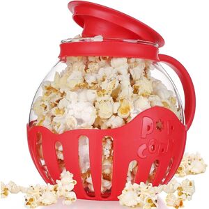 NSF Mikrobølgeovn Glas Popcorn Popper med Silicone Låg Mikrobølgeovn Popcorn Popper med Temperatur Safe Glas