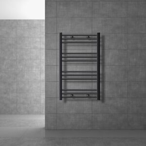 ECD-Germany Badeværelsesradiator Radiator Sahara håndklædevarmer med sidetilslutning antracit 60x80cm