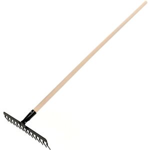 BEST GARDEN RAKE 14 Z. LIGE TRÆHÅNDTAG L-130 X1 (1/5) BEDSTE HAVE