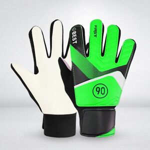 Shoppo Marte Children Football Goalkeeper Glove Latex Anti-Collision Goalkeeper Gloves, Size: 5(Green)