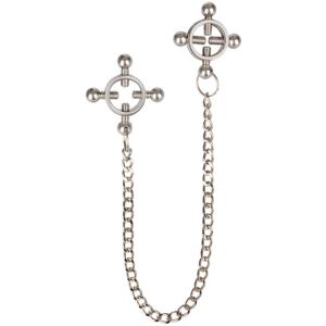 Cal Exotics 4-Point Nipple Press With Chain Brystklemmer med kæde