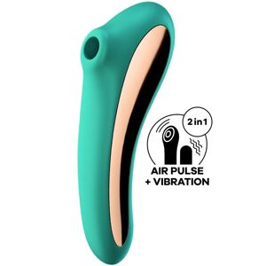 Satisfyer Dual Kiss Green Air pressure vibrator