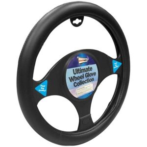 Streetwize Leather Trim Steering Wheel Cover