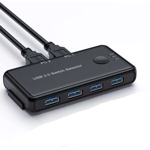 NÖRDIC USB-A Switch 2 computere til 4 USB-A 3.1 5Gbps