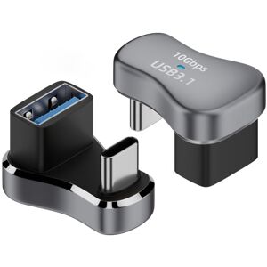 Shoppo Marte 140W 20Gbps USB-C / Type-C Male to USB Female U-shaped Elbow Charging Adapter