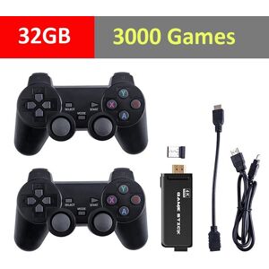 High Discount vejrbestandig 10000 Retro spil 2.4G videopilkonsol med trådløs kontrol PS1/GBA til familien 4K TV-spil HD-udgang 32GB 3000 spil