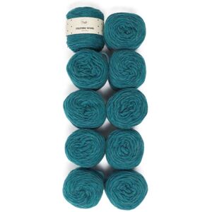 10-pack Felting Wool 100 g Teal Melange A122 Adlibris