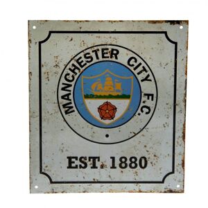 Manchester City FC Officielt retro-logo skilt
