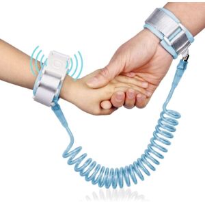 Shoppo Marte Happywalk Kids Safety Anti Lost Wrist Link Traction Rope with Induction Lock, Length: 2m(Baby Blue)