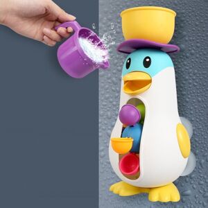 Shoppo Marte LXB-76 Baby Bathroom Penguin Windmill Playing Water Toy(As Show)