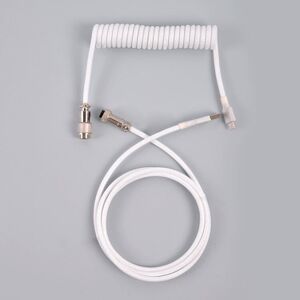 Shoppo Marte USB-C/Type-C  Mechanical Keyboard Wire Computer Aviation Connector,Cable Length: 3m(White)