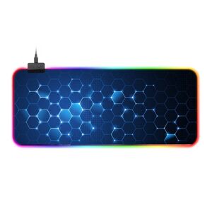 Shoppo Marte Rubber Gaming Waterproof RGB Luminous Mouse Pad with 14 Kinds of Lighting Effects, Size: 800 x 300 x 4mm(Honeycomb)