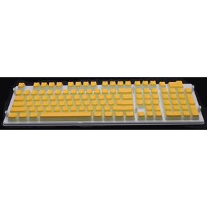 Shoppo Marte Pudding Double-layer Two-color 108-key Mechanical Translucent Keycap(Lemon Yellow)