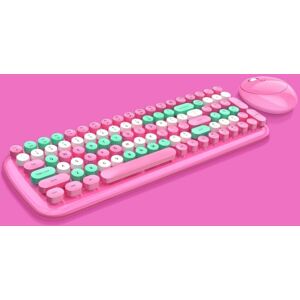 MOFii Candy XR Color Wireless Keyboard And Mouse Set(Barbie Pink)